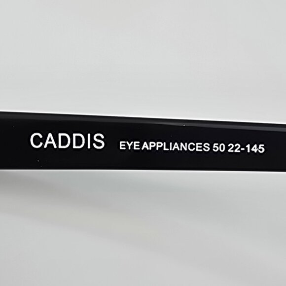 Caddis Eye Appliances D28 Gloss Black Thick Frame +1.50 FRQ Lens Reading Glasses - Picture 11 of 16